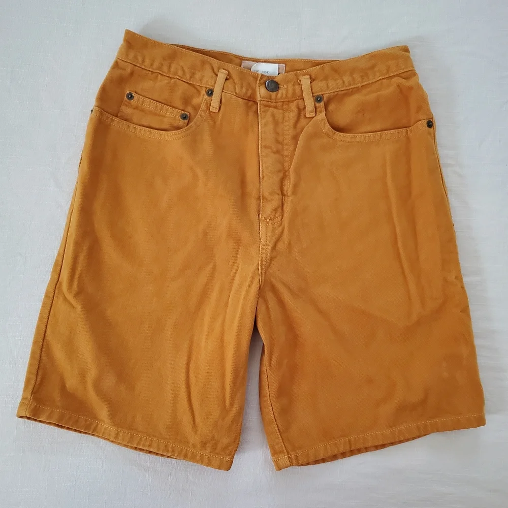 Vintage Guess caramel jean shorts 30 inch waist 14